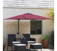 Ombrello da giardino Rosso Bordeaux 248,5 x 247,5 x 160 cm