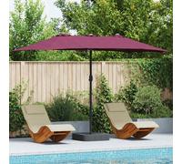 Ombrello da giardino Rosso Bordeaux 385 x 209 x 244 cm