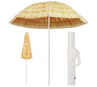 Ombrello da giardino, tenda da spiaggia, naturale, 240 cm, stile hawaiano, tenda da sole per balcone, terrazza, facile da installare