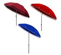 Ombrello Da Mercato, Ombrello Solare, Con Inclinazione E Manovella, 8 Stecche Robuste,1 Pezzo,Design Pieghevole E Portatile, Compatibile Con Tavolo,For Giardino(Wine red,2.8m/9ft)