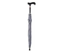 Ombrello da passeggio 2 in 1, leggero, con stampella da viaggio e bastone antivento, portatile, per uomo e donna, per escursioni e attività all'aperto