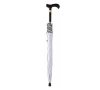 Ombrello da passeggio 2 in 1, leggero, con stampella da viaggio e bastone antivento, portatile, per uomo e donna, per escursioni e attività all'aperto