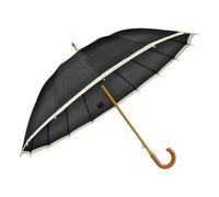 OMBRELLO DA PIOGGIA 16 STECCHE NERO CON BORDINO ASTA RIGIDA AUTOMATICO G530B