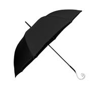 Ombrello da pioggia 8 stecche a Palloncino Manico Cuore Trasparente Nero 9325