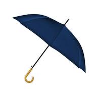 Ombrello da pioggia 8 stecche Struttura in Fibra Manico in Legno Blu 9514