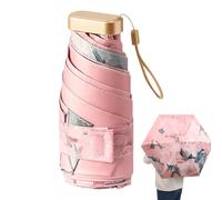 Ombrello da tasca - Accessorio compatto di protezione contro le intemperie | Mini ombrello pieghevole | Ombrello da viaggio per pioggia viaggio zaino città