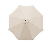Ombrello da terrazza, telo parasole in poliestere, telo di ricambio per ombrelloni da giardino, ombrellone da esterno, telo di ricambio (beige, 2,7 m/8 bracci)