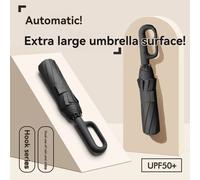 Ombrello da uomo completamente automatico con design ad anello e fibbia a 20 costole, pieghevole, extra large, resistente, doppio ombrellone da DONNA