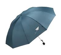 Ombrello da viaggio pieghevole giardino grande e durevole Ombrellone portatile leggero Ombrelli sole pioggia for esterni Resistono alla tempesta di neve, A Grigio 108 * 68 cm(Green,108 * 68cm)