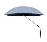 Ombrello Del Sole Passeggino Extra Grande - Parasolo per Bambini Impermeabili Con Morsetto, Armatura Regolabile a 360 Gradi | Uv50+ Protection Berty, Ombra per Passeggino Portatile per Spiaggia,