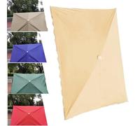 Ombrello di ricambio per ombrellone da esterno in tessuto resistente ai raggi UV, rettangolare, per giardino e patio, 140 x 100 cm, resistente alle intemperie e durevole, 4 x 3 m