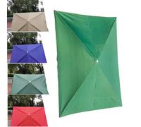 Ombrello di ricambio per ombrellone da esterno in tessuto resistente ai raggi UV, rettangolare, per giardino e patio, 140 x 100 cm, protezione solare per esterni, 4 m x 3 m, colore blu