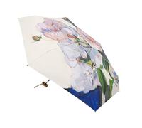 Ombrello - Elegante baldacchino UV leggero | Portatile Sun Shade Daily Commute, Copertura da spiaggia esterna a doppio uso per faretto da picnic da giardino, area salotto in boro, bianco, Se référer