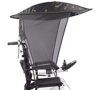 Ombrello elettrico per sedia a rotelle, copertura antipioggia per sedia a rotelle, in PVC trasparente, universale, adatto per la maggior parte degli accessori per sedie a rotelle