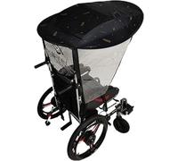 Ombrello elettrico per sedia a rotelle parasole parasole, protezione resistente ai raggi UV, supporto per ombrellone a baldacchino per sedia a rotelle