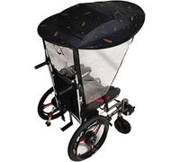 Ombrello elettrico per sedia a rotelle, parasole universale e parapioggia per protezione UV, supporto regolabile per la maggior parte delle sedie a rotelle
