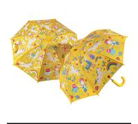 OMBRELLO GIALLO UNICORNI E ARCOBALENO PER BAMBINA CAMBIA COLORE QUANDO SI BAGNA