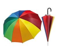 OMBRELLO GRANDE COLORE ARCOBALENO PROTEGGE PIOGGIA E SOLE ESTATE INVERNO