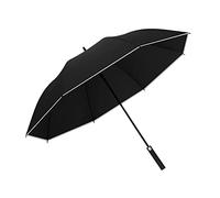 Ombrello grande da pioggia Ombrello Semiautomatico A Strisce Riflettenti Pioggia Donne Uomini Affari Ombrelli Antivento Manico Lungo Per Viaggi In Famiglia Ombrello Antivento ( Blue : Black , Size : 1