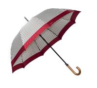 Ombrello Grande Maxi Pioggia 10 stecche SCACCHI ROSSO - Struttura in fibra 9517