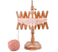 Ombrello in filato Ombrello da tavolo Swift Winder | Matassa realizzata a mano Ombrello azionato a mano Avvolgitore di filato Avvolgitore di filato Portacorda di lana (Off White)