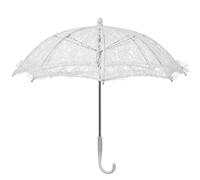 Ombrello in Pizzo Bianco Piccolo, Stile Vintage, 1 Pezzo