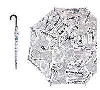 Ombrello MAGAZINE lungo automatico con i giornali 704 bianco (mod. B)