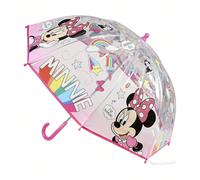 OMBRELLO MANUALE POE MINNIE. Spedizione gratuita 24/72 ore. Con questo ombrello per bambine con cupola trasparente e stampato con le sue figure preferite della civettuola Minnie Mouse, la tua piccola 