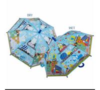 OMBRELLO MEZZI DA LAVORO PER BAMBINI CAMBIA COLORE QUANDO SI BAGNA