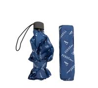 ombrello mini pieghevole blu FERRE piatto manuale antivento 3 sezioni 389406