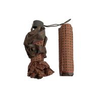 ombrello mini pieghevole FERRE 389410 piatto manuale antivento 3 sezioni marron