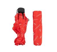 ombrello mini pieghevole rosso FERRE piatto manuale antivento 3 sezioni 389403