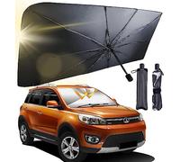 Ombrello Parasole Auto Pieghevole Parasole Auto Parabrezza interno 130x75cm Coprisole Auto Contro i Raggi UV, Parasole Parabrezza, Parasole per Macchina Copri Parabrezza per Auto Sole