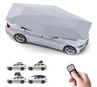 Ombrello parasole automatico per auto, posto auto coperto pieghevole mobile con telecomando, tenda a baldacchino per tetto auto, batteria al litio 6600mAh, tenda di protezione solare esterna, 4,2 x