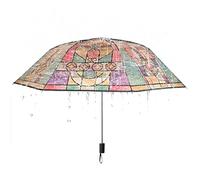 Ombrello Parasole - Modello Trasparente Vetrata Artistica, Ombrello Elegante Donna, Accessorio Raffinato Per Passeggio E Viaggi | Ombrelĺo Fantasia Per Spiaggia Giardino Terrazza Foto