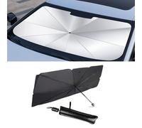 Ombrello Parasole Parabrezza Anteriore Auto per Seat MII Ibiza Leon Arona Ateca Tarraco Alhambra 360° Rotazione Albero Proteggi Interno Protezione Blocca i Raggi UV e Il Calore