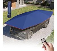 Ombrello parasole per auto, pieghevole, automatico, con telecomando, per la maggior parte dei veicoli, nero, 4,6 m