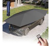 Ombrello parasole per auto, pieghevole, automatico, con telecomando, per la maggior parte dei veicoli, nero, 4,6 m