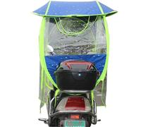 Ombrello parasole per motorino, completamente chiuso, impermeabile, pieghevole, per scooter mobili, misura universale