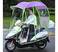 Ombrello parasole per motorino, impermeabile, completamente chiuso, design pieghevole universale per scooter mobili