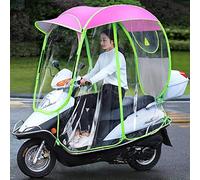 Ombrello parasole per motorino, impermeabile, per scooter e moto, completamente chiuso, design universale pieghevole