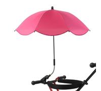 Ombrello Parasole Per Passeggino, Ombrellino Passeggino Universale Con Morsetto Regolabile, Protezione UV 360 Per Carrello, Ombrello Impermeabile Per Trolley Bici Sedia A Rotelle