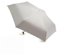 Ombrello parasole pieghevole in plastica nera ultraleggero a sei pieghe, adatto per giornate di sole e pioggia, Beige