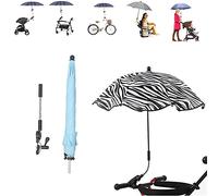 Ombrello parasole pieghevole universale UV Ombrello per carrozzina regolabile SPF 50+ con morsetto universale per passeggini, passeggini, sedie a sdraio, sedie a rotelle, carrozzine,