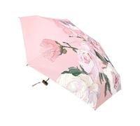 Ombrello parasole portatile con motivo floreale Protezione UV per donna Accessorio leggero pieghevole per eventi all’aperto spiaggia gite quotidiane attività estive viaggi e passeggiate al sole