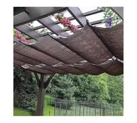Ombrello parasole retrattile a forma di U, protezione UV, copertura per pergola, regolabile, per esterni, 1 m x 4 m, per patio, terrazza e giardino