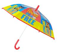 Ombrello Paw Patrol con manico rigido per Bambini, Be Happy, Marshall, Chase e Rubble