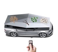 Ombrello per Auto Completamente Automatico, Posto Auto Coperto Mobile Pieghevole, Tenda Da Tetto Auto, Con batteria ricaricabile, Avvio Remoto, Antivento,impermeabile, Antigrandine,Grey4.2m