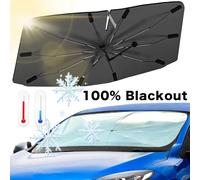 Ombrello per auto Parasole Parabrezza Copertura anteriore Finestra Pieghevole Parasole Blocco Calore Portatile Ombrellone piegato Modello curvo automatico Tonalità