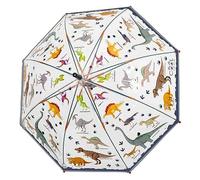 PERLETTI Ombrello per bambini campana Dinosauri automatico antivento 74 cm, multicolore, único, campana a tema dinosauro
